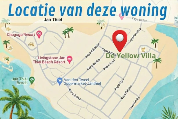 37-De Yellow Villa: Luxe Vakantievilla Huren in Vista Royal met Eigen Privé Gym Curacao Vakantiehuizen