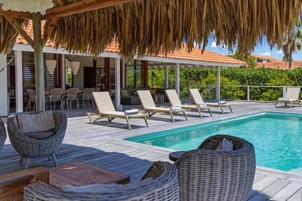 Villa Palm Horizon: Luxe Vakantievilla Huren op Boca Gentil Resort, Jan Thiel Curacao Vakantiehuizen